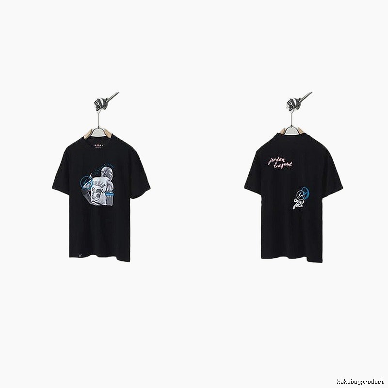Jordan x TS Co-branded Street Style Black T-shirt