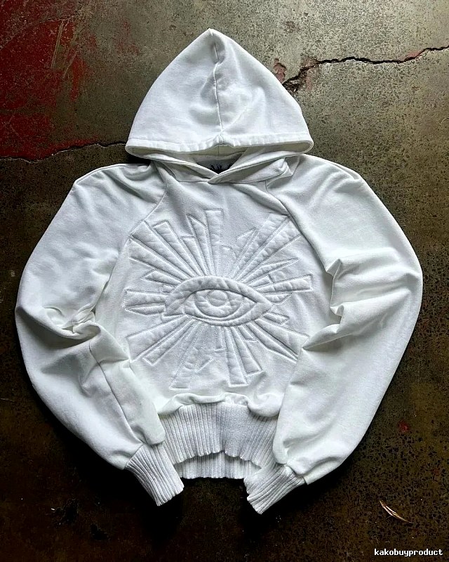 Kapital Casual Eye graphic hoodie Black Raised Eye for Streetwear Looks