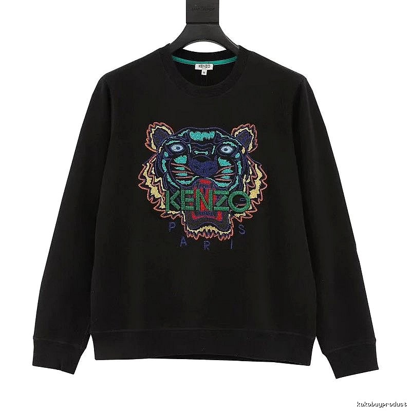 Kenzo Style Kc32 Tiger SweatShirt Campus Look Graphic