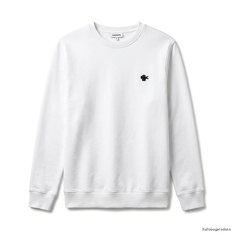 Lacoste simple style white sweatshirt