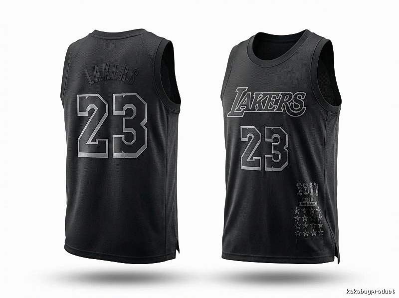 LBJ Lakers style black vest