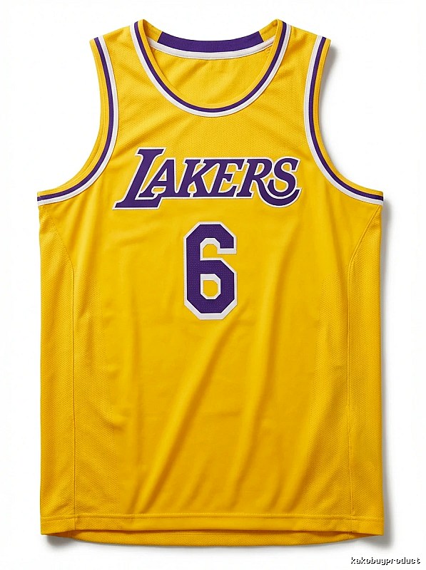 LBJ's No. 6 yellow jersey of the Lakers.