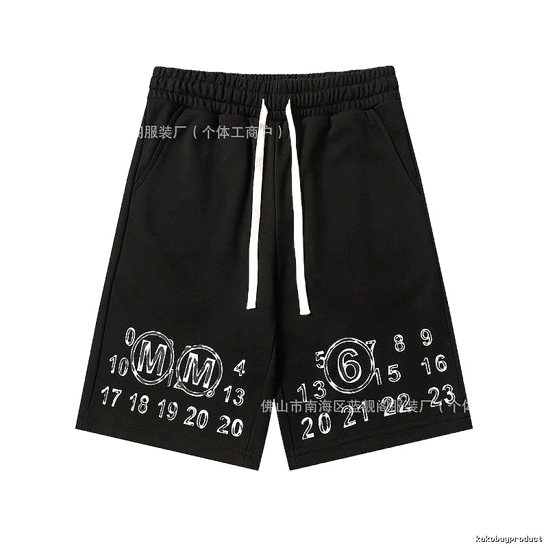 Maison Margiela digital print style shorts