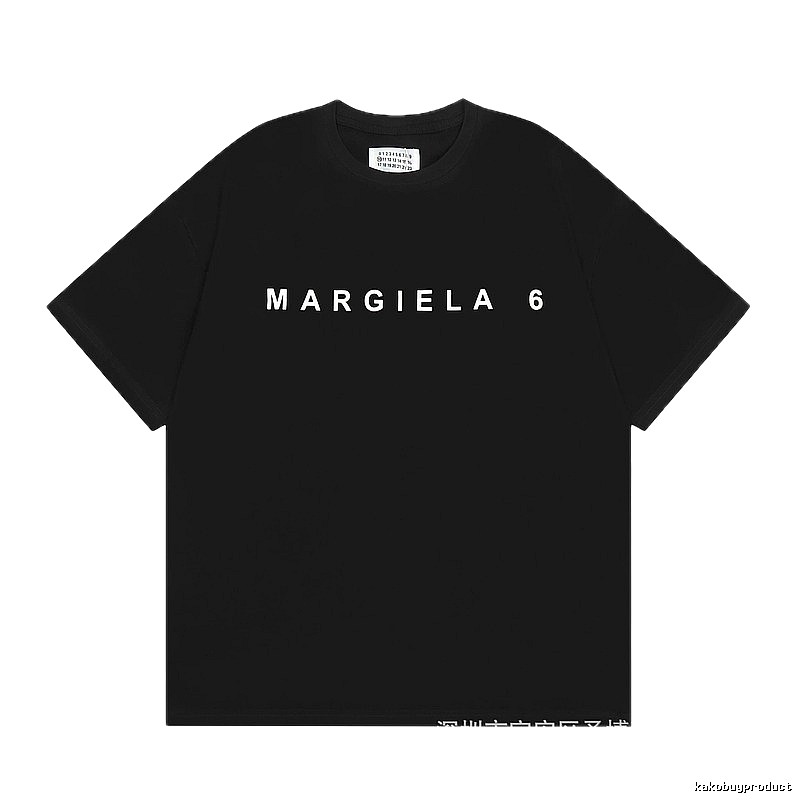 Maison Margiela MM6 Minimalist Style Black Short-sleeve T-shirt