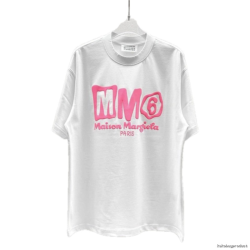 Maison Margiela MM6 Streetwear Brand White Short-sleeve T-shirt