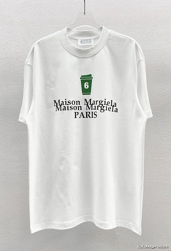 Maison Margiela No.6 Printed Casual White T-Shirt
