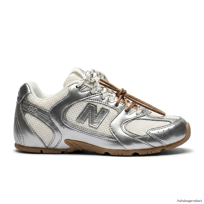 Miu Miu silver retro sports shoes