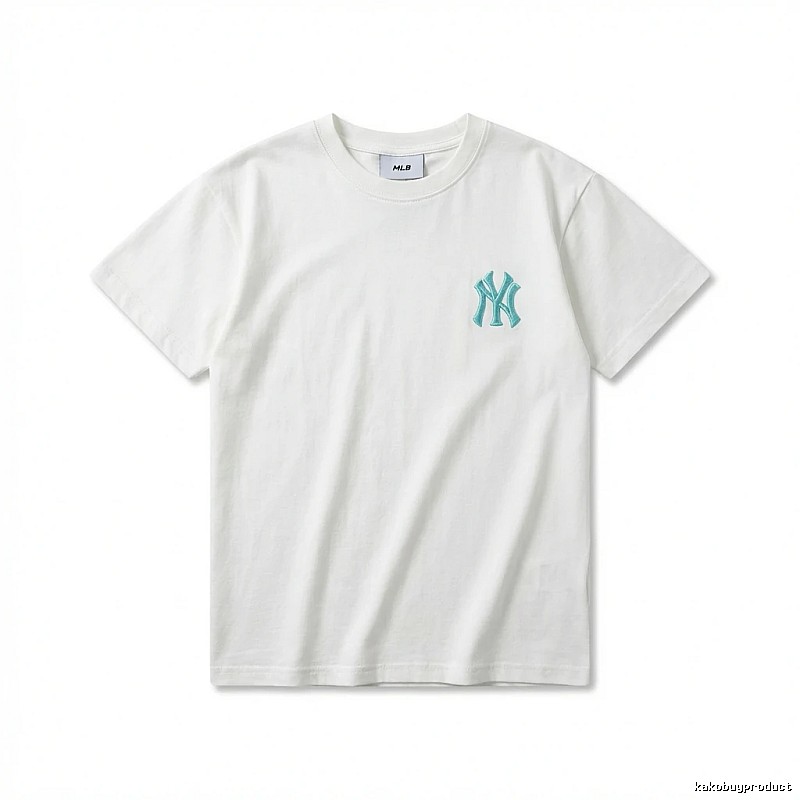 MLB NY Series Simple Style White T-shirt