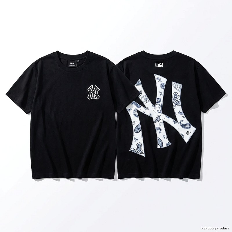 MLB Paisley Pattern Trendy Cool Black T-shirt