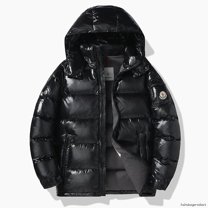 Moncler black stylish down jacket