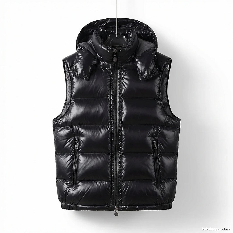Moncler black stylish down vest