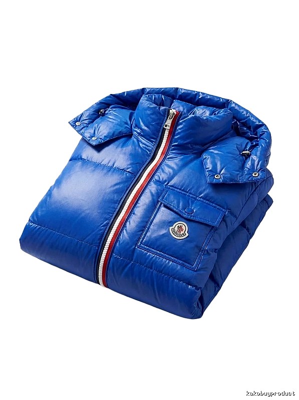 Moncler down jacket in a fashionable blue style