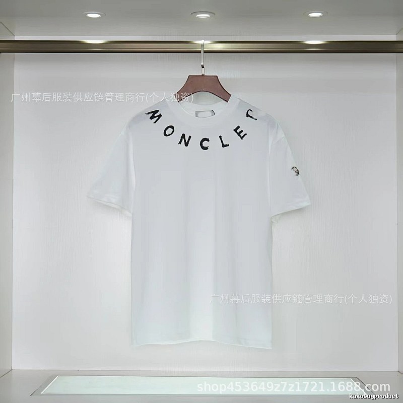 Moncler Graffiti Casual Style White Short-sleeve T-shirt