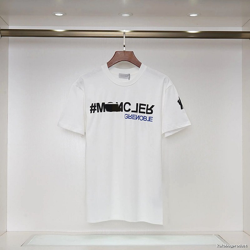 Moncler Grenoble Trendy Printed White T-Shirt