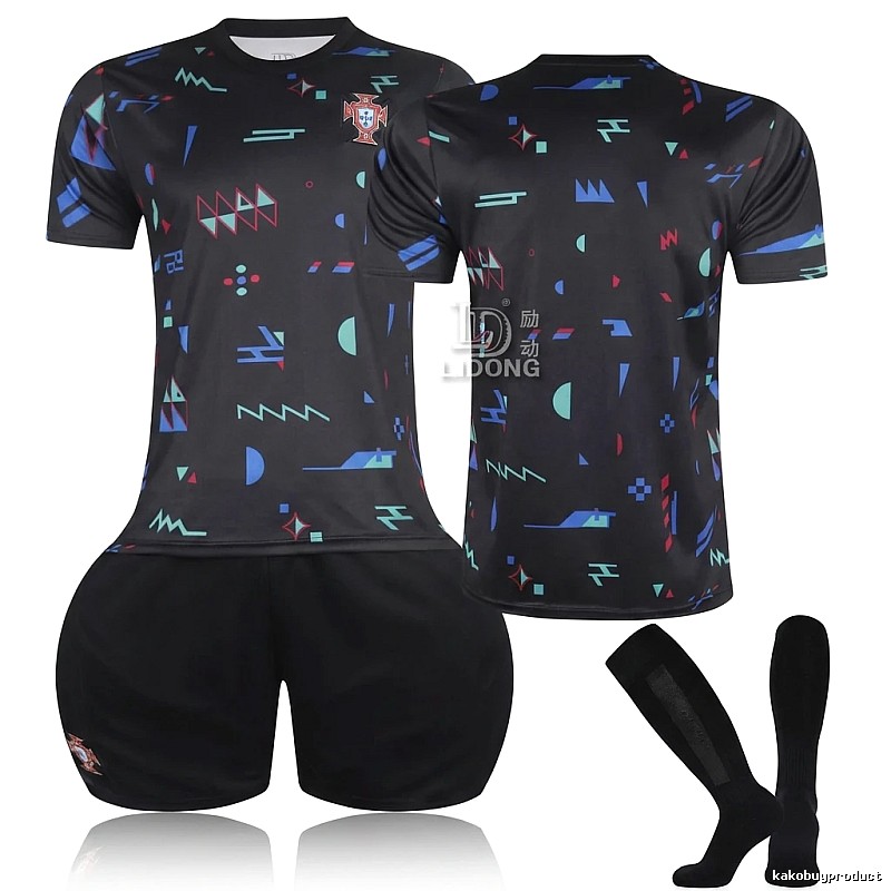 Motivate Portugal Series Trendy Black Short-Sleeve