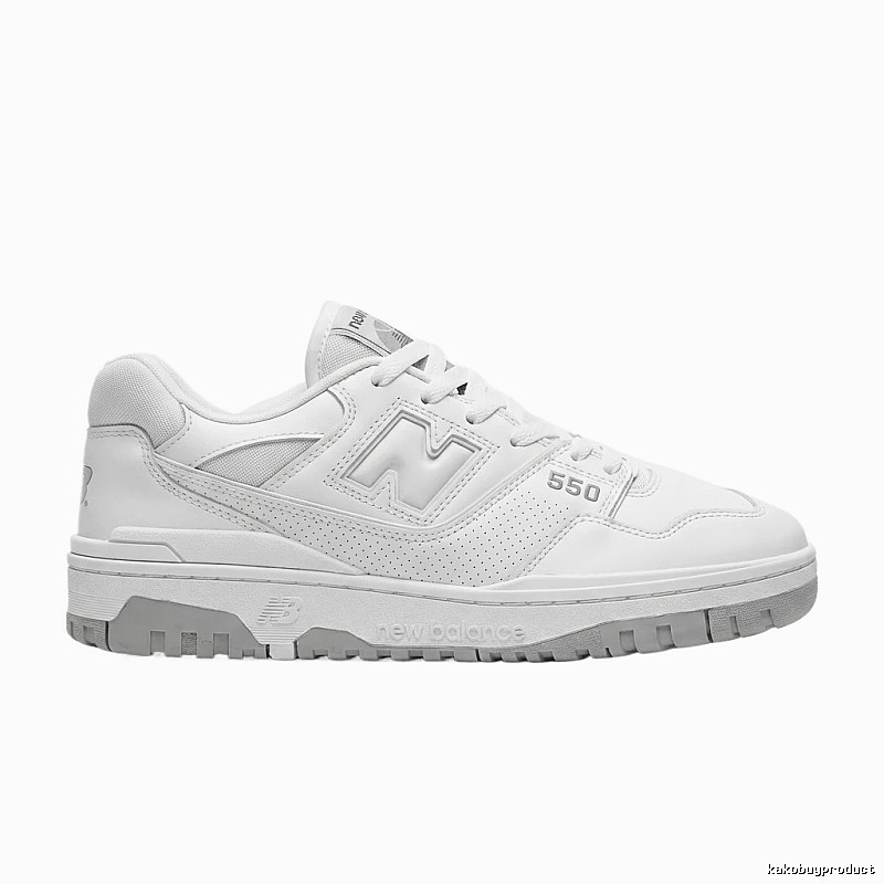 New Balance 550 minimalist style white shoes