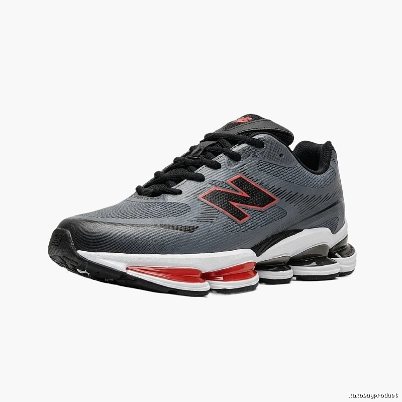 New Balance casual sports grey and red shoes