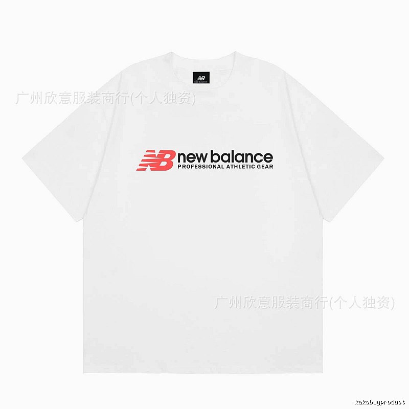 New Balance Sports Casual Style White Short-sleeve T-shirt