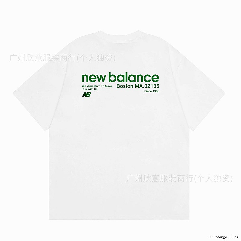 New Balance Vintage Casual Printed White T-Shirt