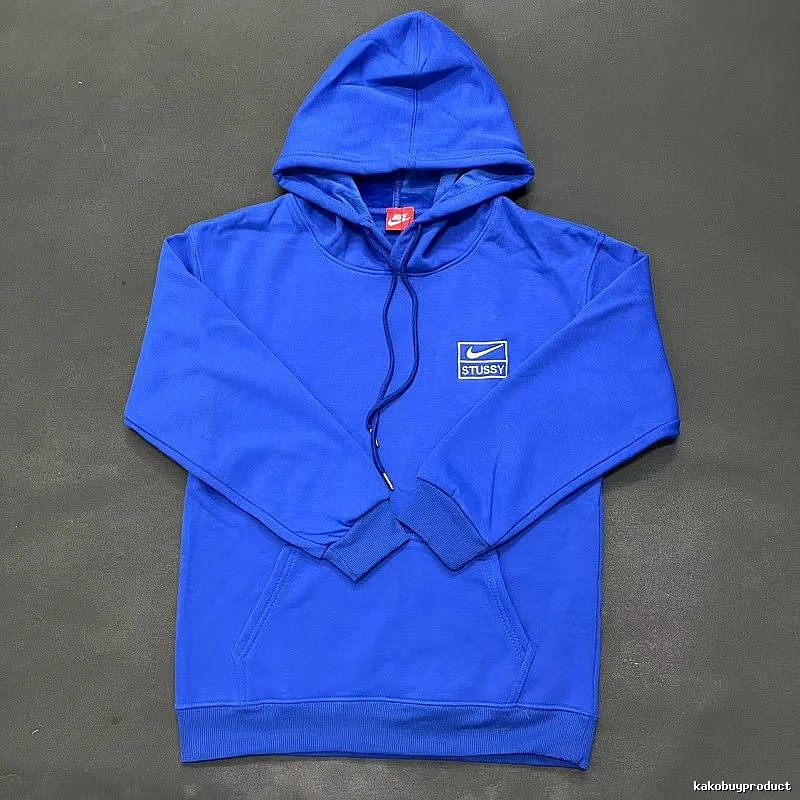 Nike Blue Zip Hoodie Campus Look Swoosh