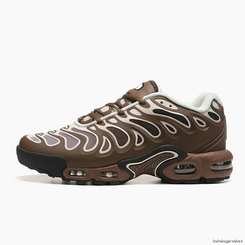Nike retro brown and white sports shoes
