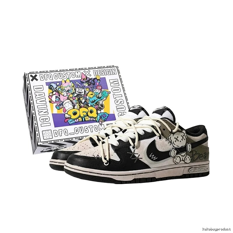 Nike Trendy Black and White Retro Board Shoes