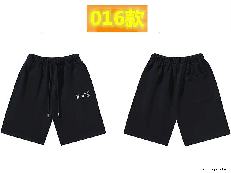 Off-White 016 Style Black Trendy and Cool Shorts