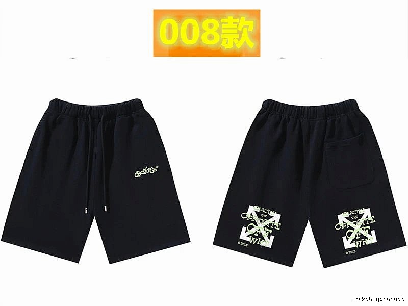 Off-White Style 008 Trendy Black Shorts