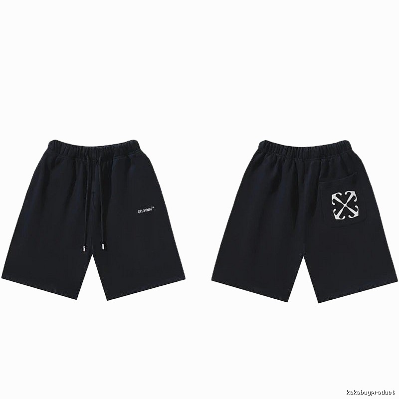Off-White Style 010 Simple Black Shorts