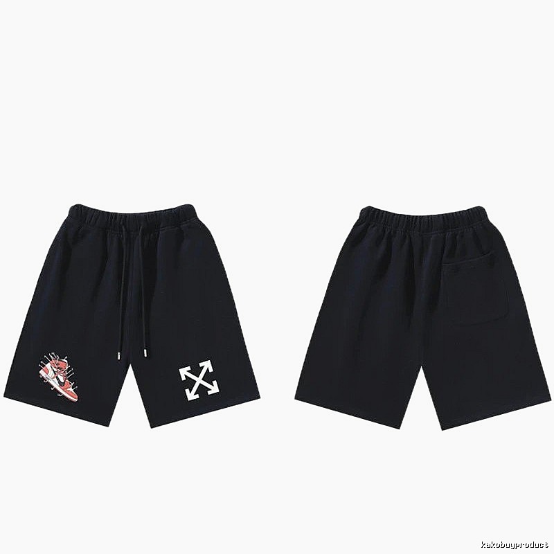 Off-White Style 013 Trendy Cool Black Shorts