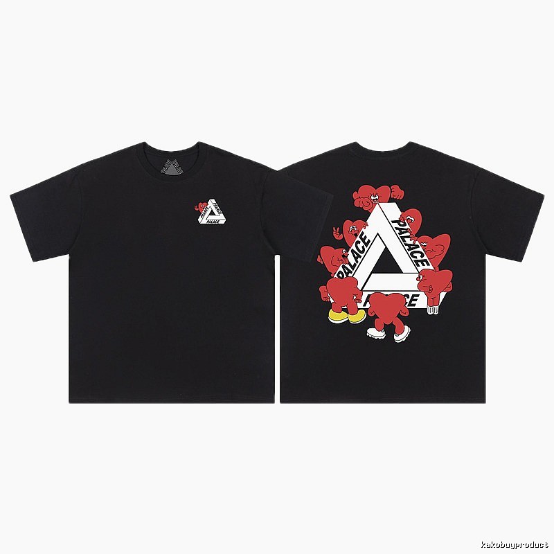 Palace Love Triangle Streetwear Black T-Shirt
