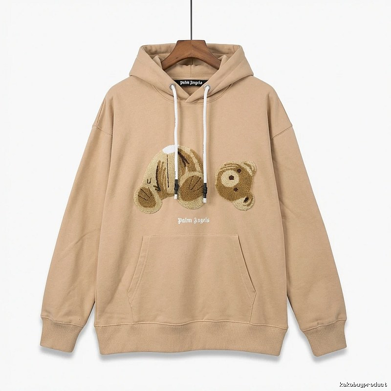 Palm Angels Bear Series Khaki Sweatshirt