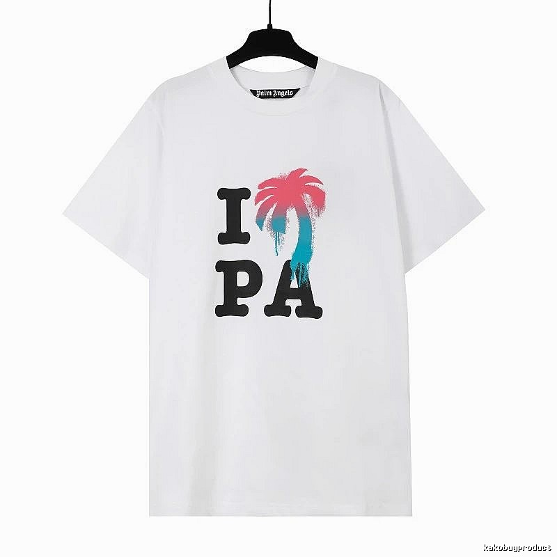 Palm Angels Weekend Logo T-shirt White Palm Tree for Weekend Wear