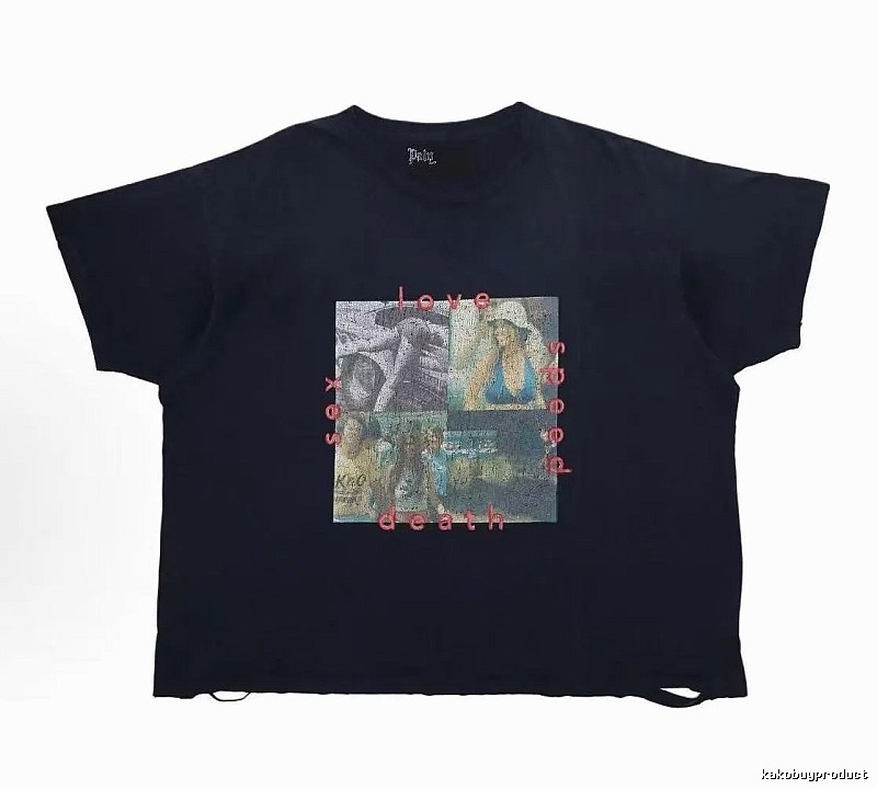 Paly Hollywood Collage Vintage Black T-Shirt