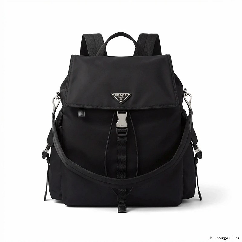 Prada classic black backpack