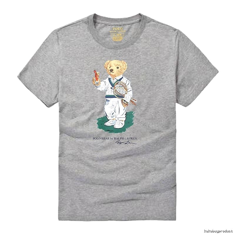 Ralph Lauren Bear Series Heather Grey T-shirt