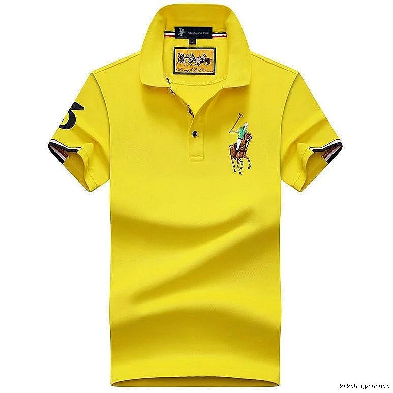Ralph Lauren Classic Yellow polo shirt Bright Yellow Polo for Daily Styling