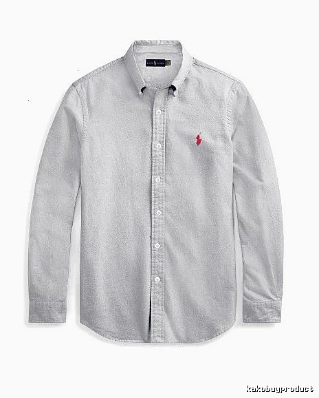 Ralph Lauren Gray Button-Down Shirt Streetwear Look