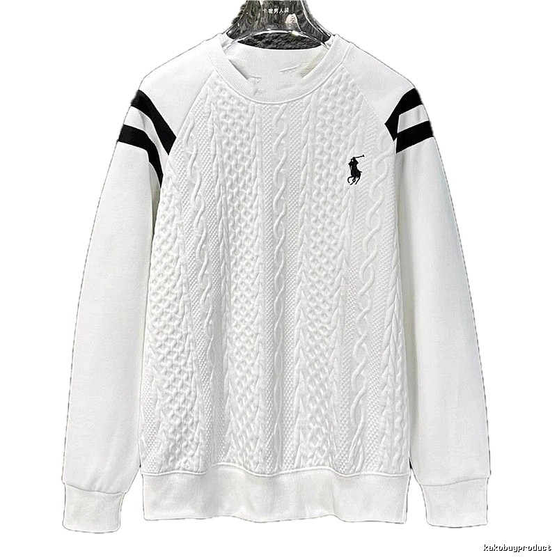 Ralph Lauren knitted retro white sweatshirt