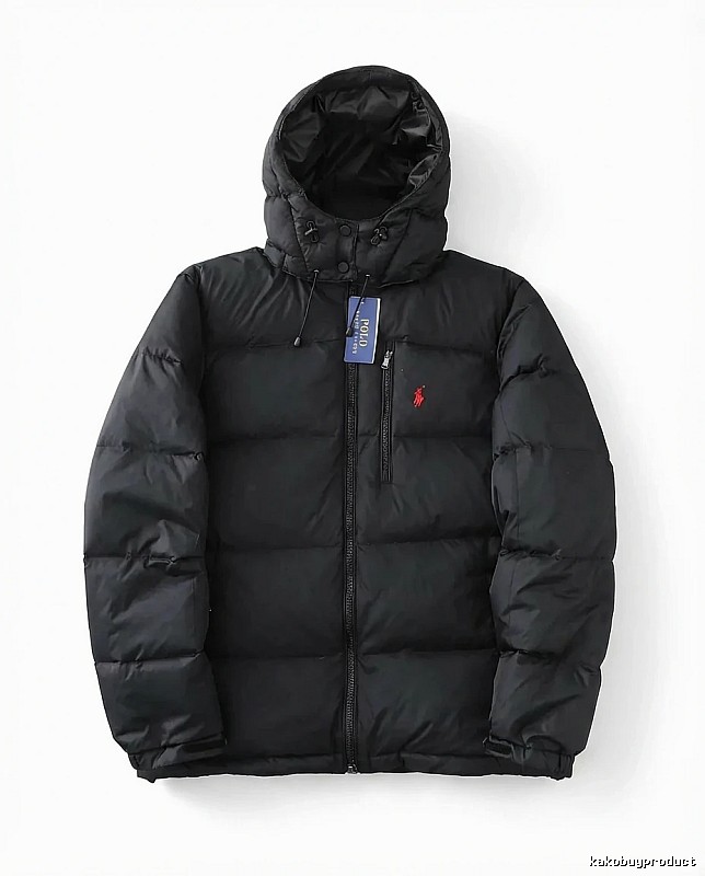 Ralph Lauren Polo Black Trendy Brand Down Jacket