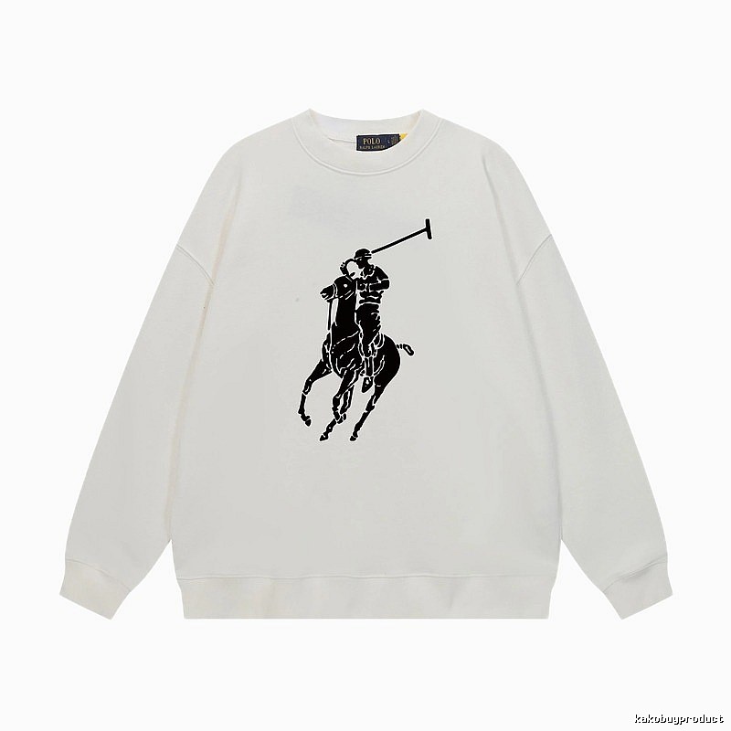 Ralph Lauren Polo Retro Style White Sweatshirt