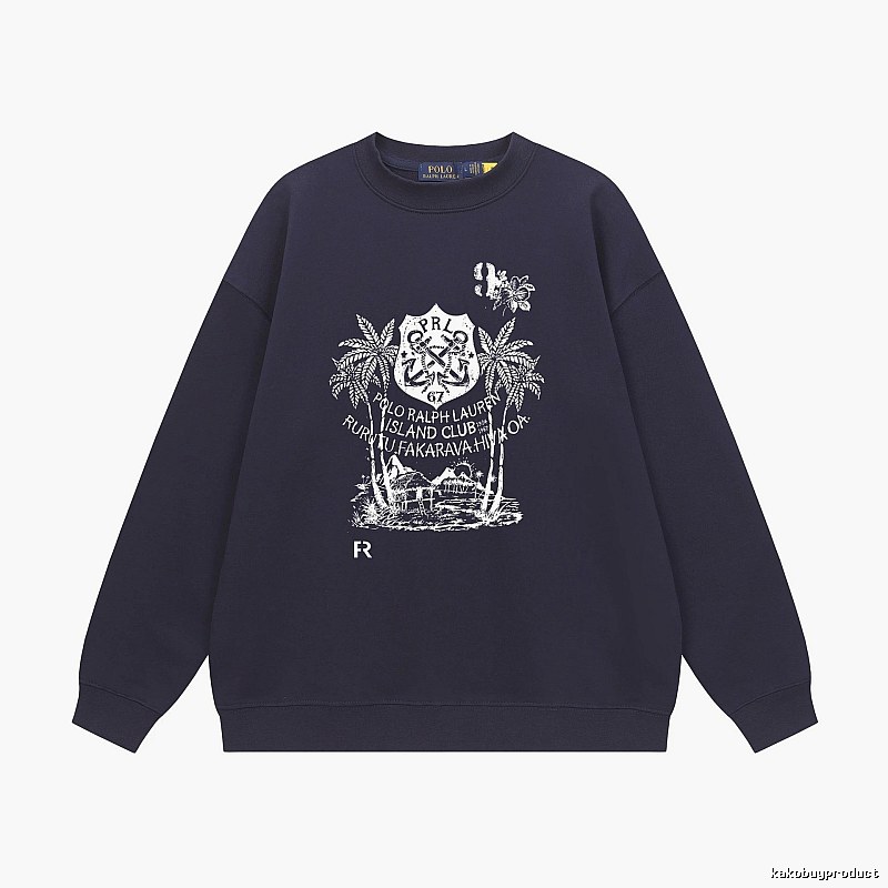 Ralph Lauren Printed Casual Style Sweatshirt
