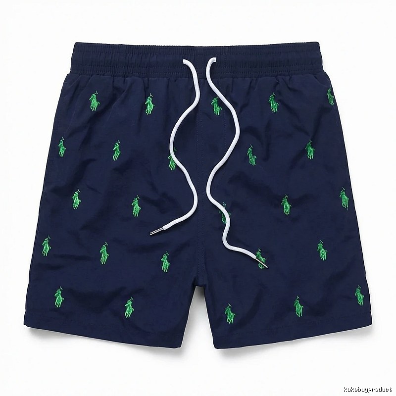Ralph Lauren retro-style dark blue shorts