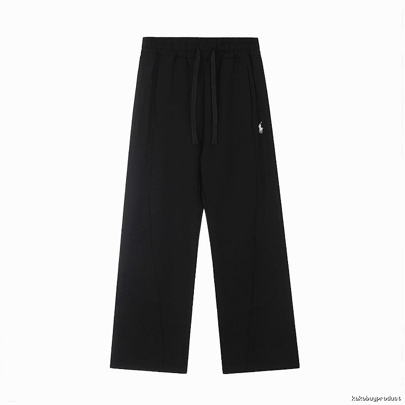 RalphLauren Wide-Leg Casual Pants Travel Edit in Black