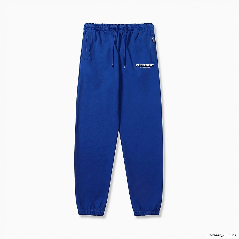 REPRESENT Basic Style Casual Blue Sweatpants