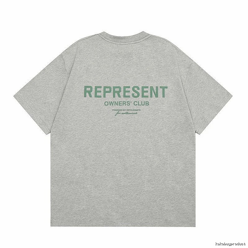 Represent Gray Style 801 Owners Club T-Shirt Casual Layering Logo
