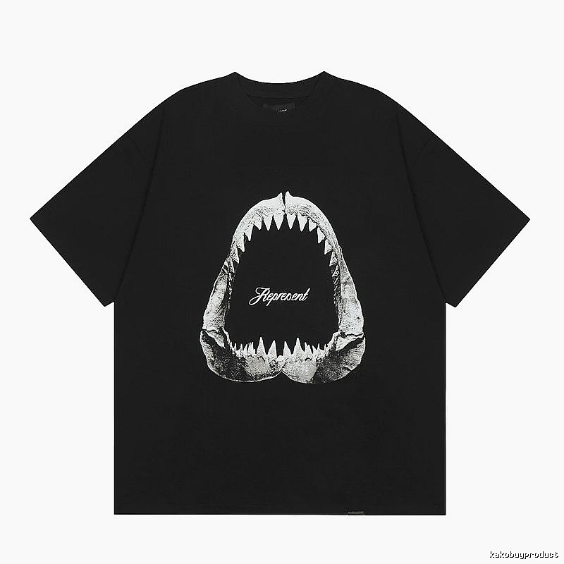 Represent Shark Jaw High Street Black Short Sleeve T-Shirt