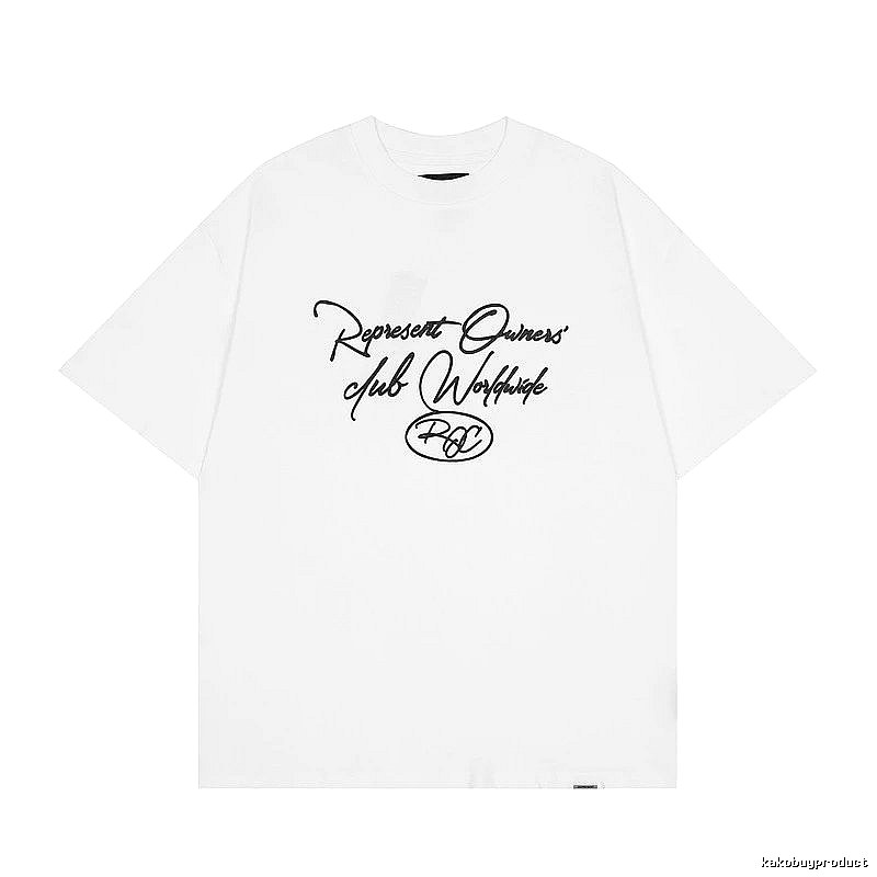 Represent White Style 805 Owners Club T-Shirt Clean Colorway Logo
