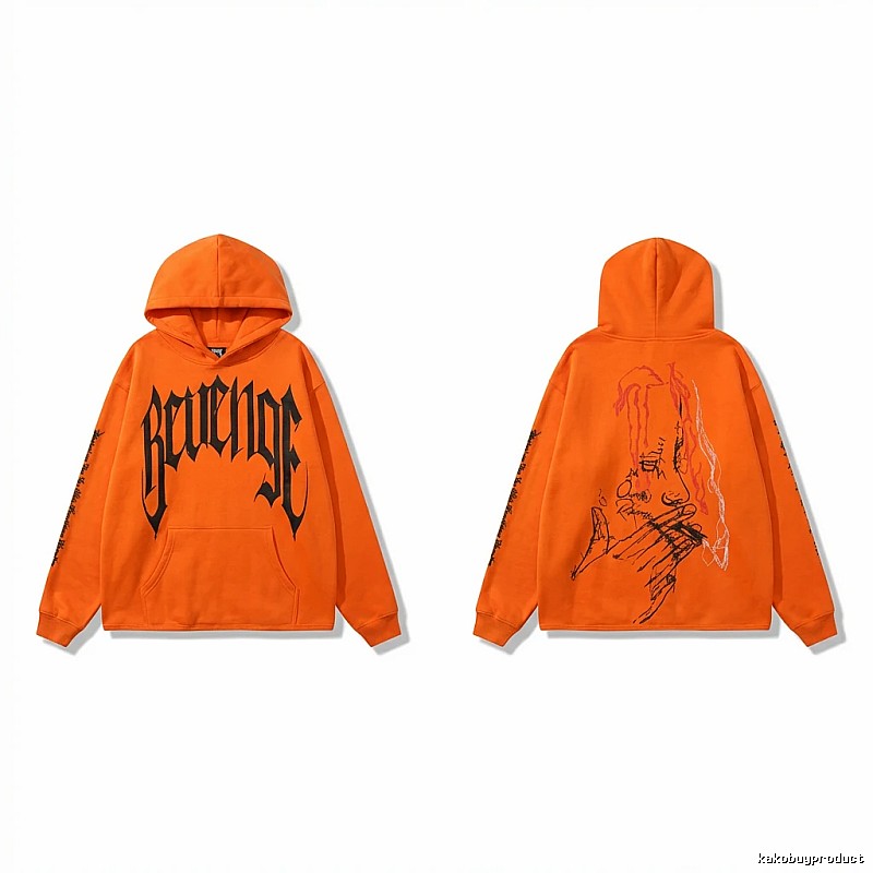 Revenge dark style orange hoodie