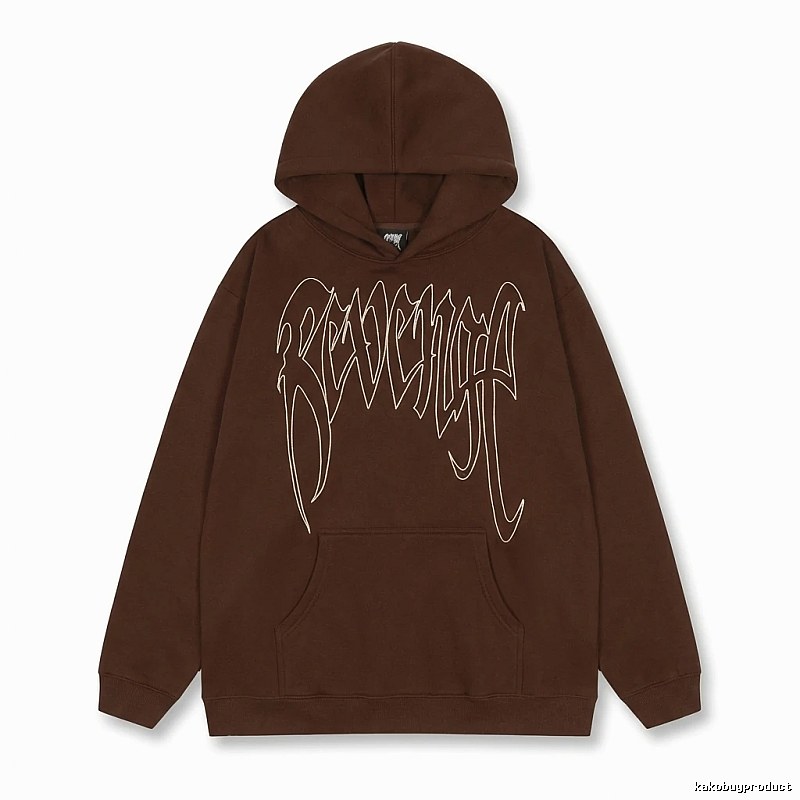 Revenge Gothic Style Dark Coffee Hoodie